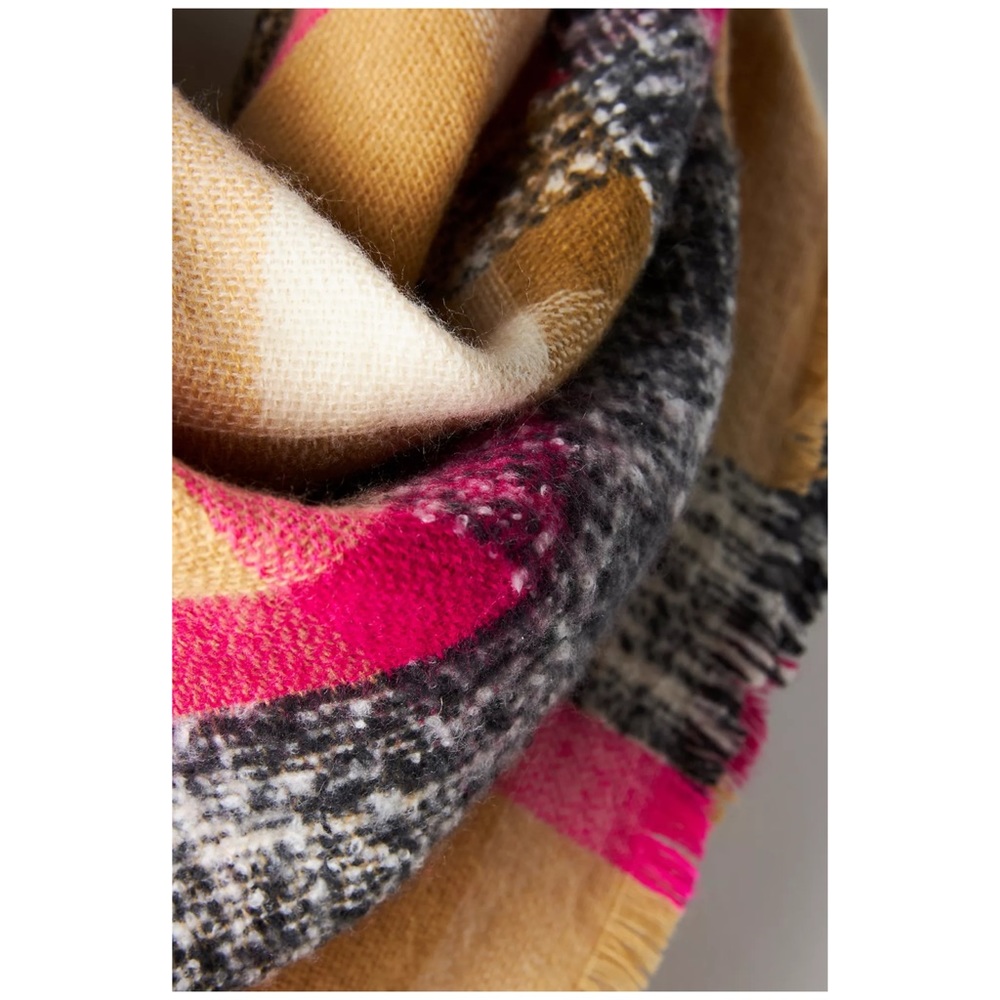 NWTs Anthro “Plaid Blanket Scarf” by Pilcro - Picture 3 of 9